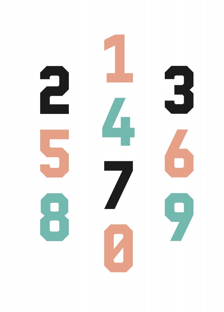 Typography Numbers #4