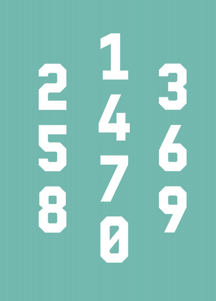 Typography Numbers #5