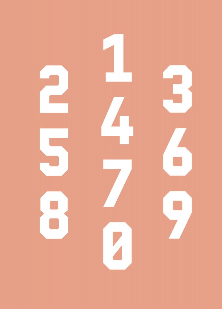 Typography Numbers #6