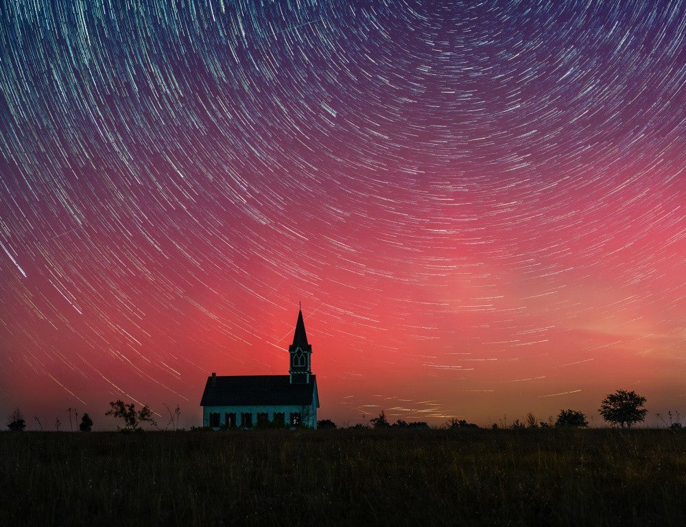 Aurora-Meteor-Startrails