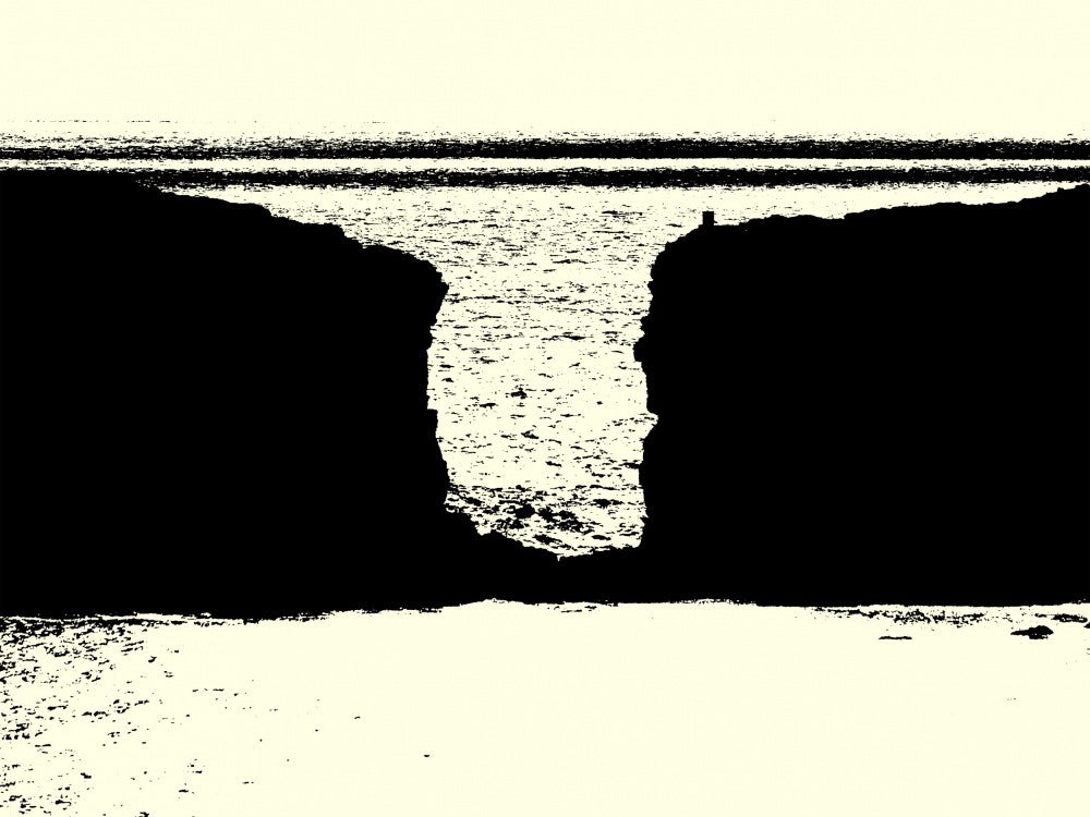 Black and White Seascape
