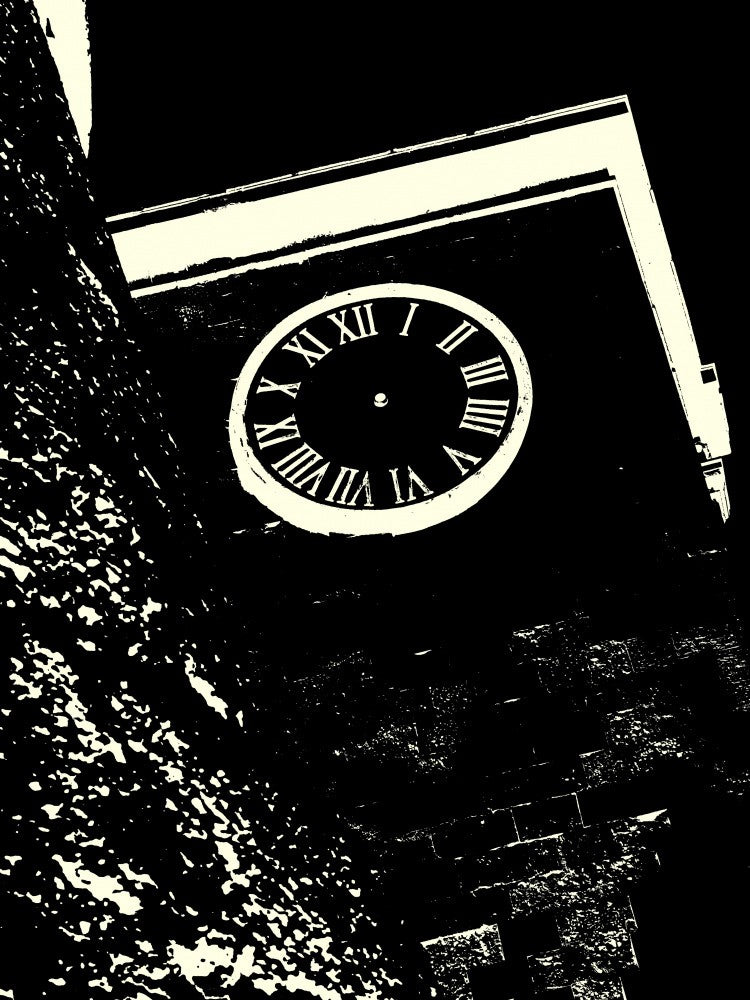 Clock Tower with Roman Numerals