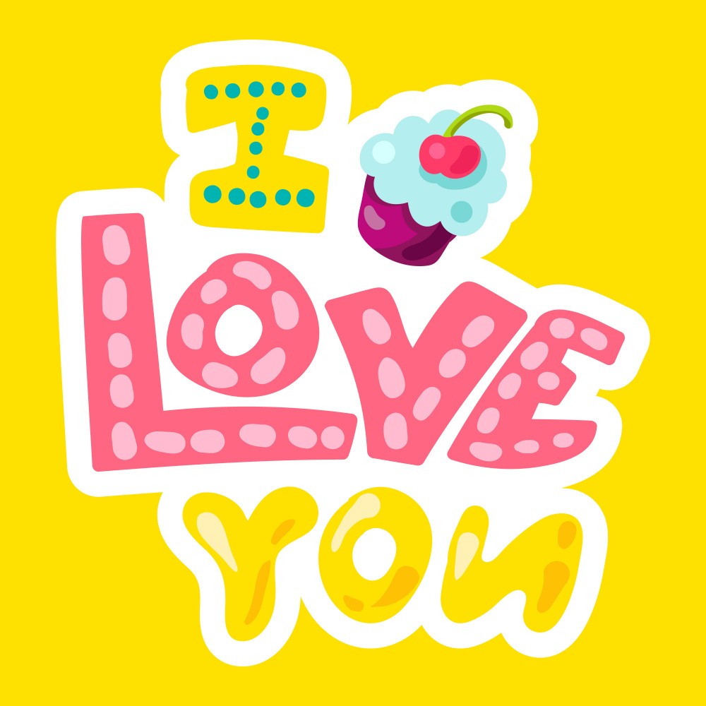 I Love You With Cupcake