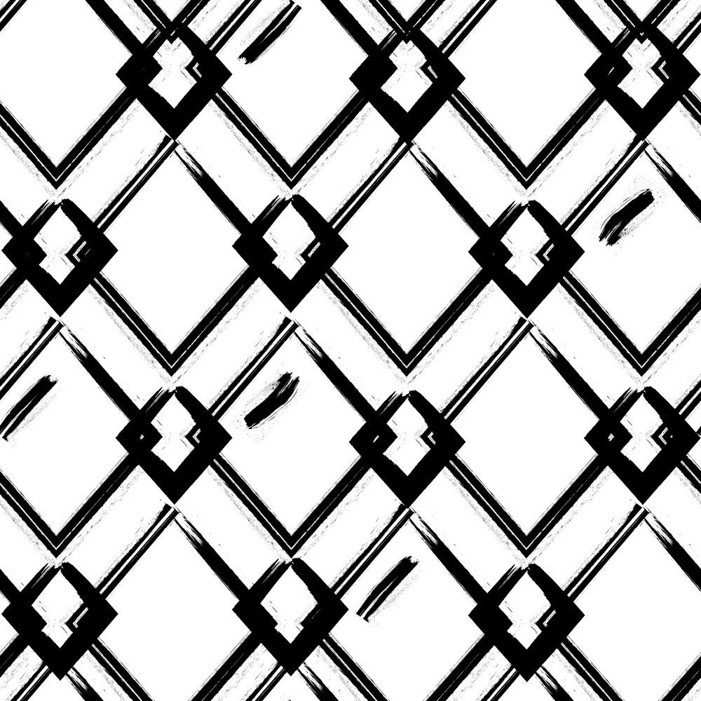 Black And White Geometric Artwork
