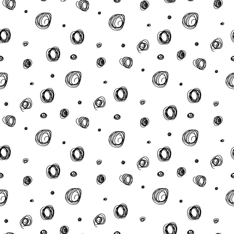 Black And White Doodle Pattern