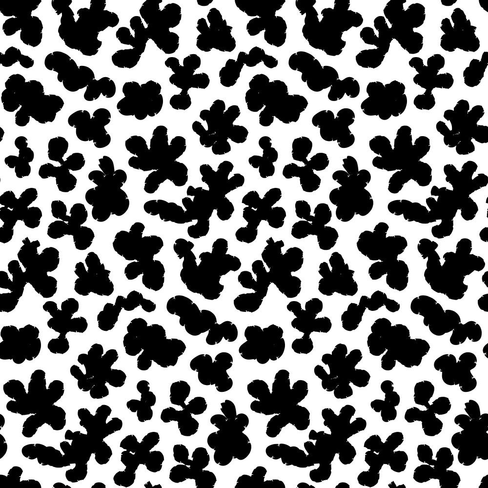 Black Shape Organic Pattern