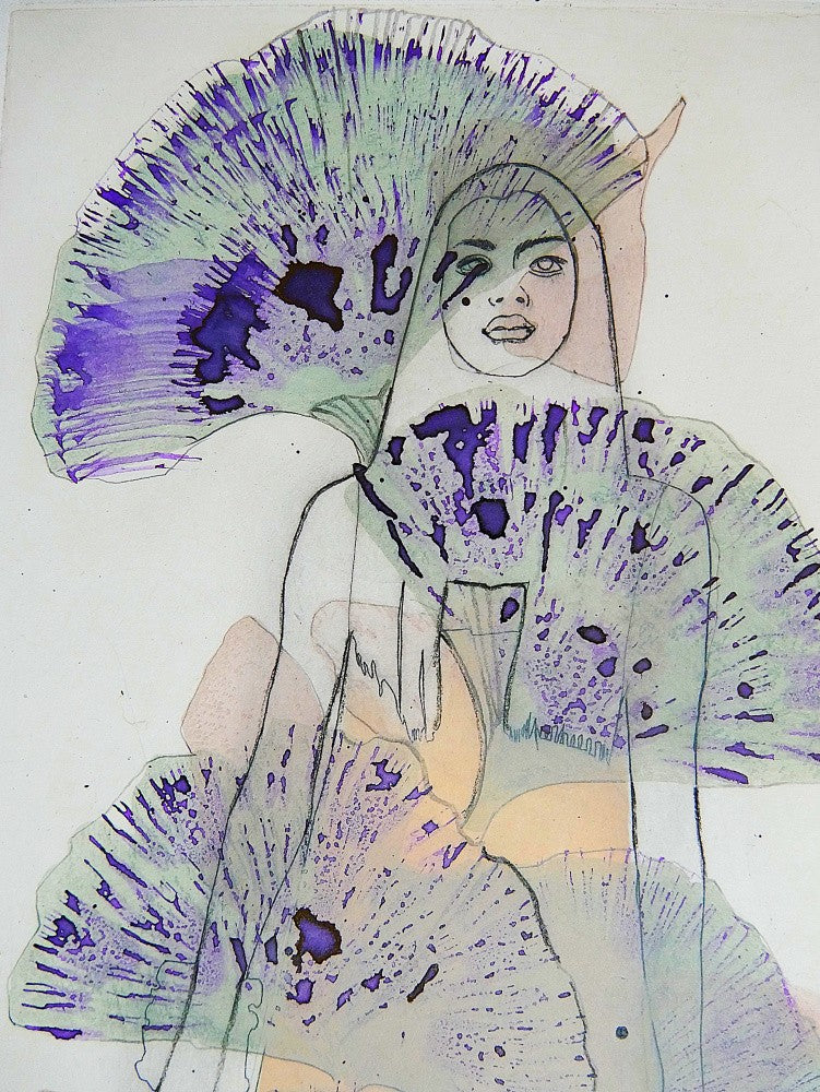 Ginko Leaves Etching