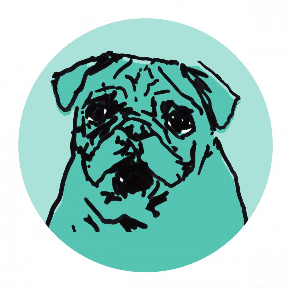 A Very Modern Pug Dot 1