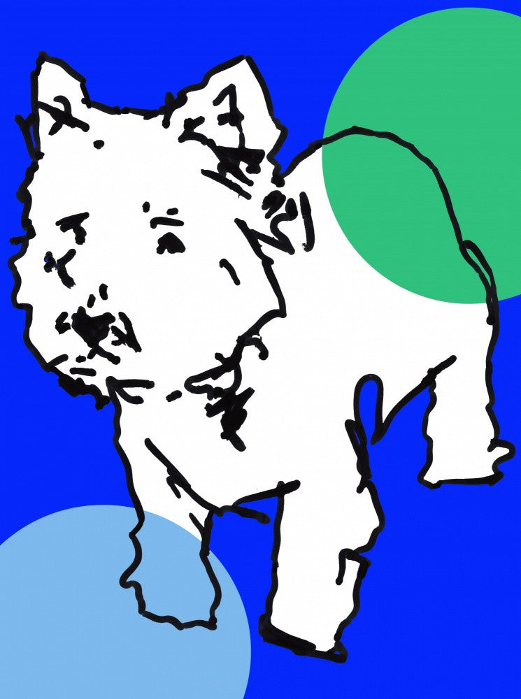 A Very Modern Westie Dots 2