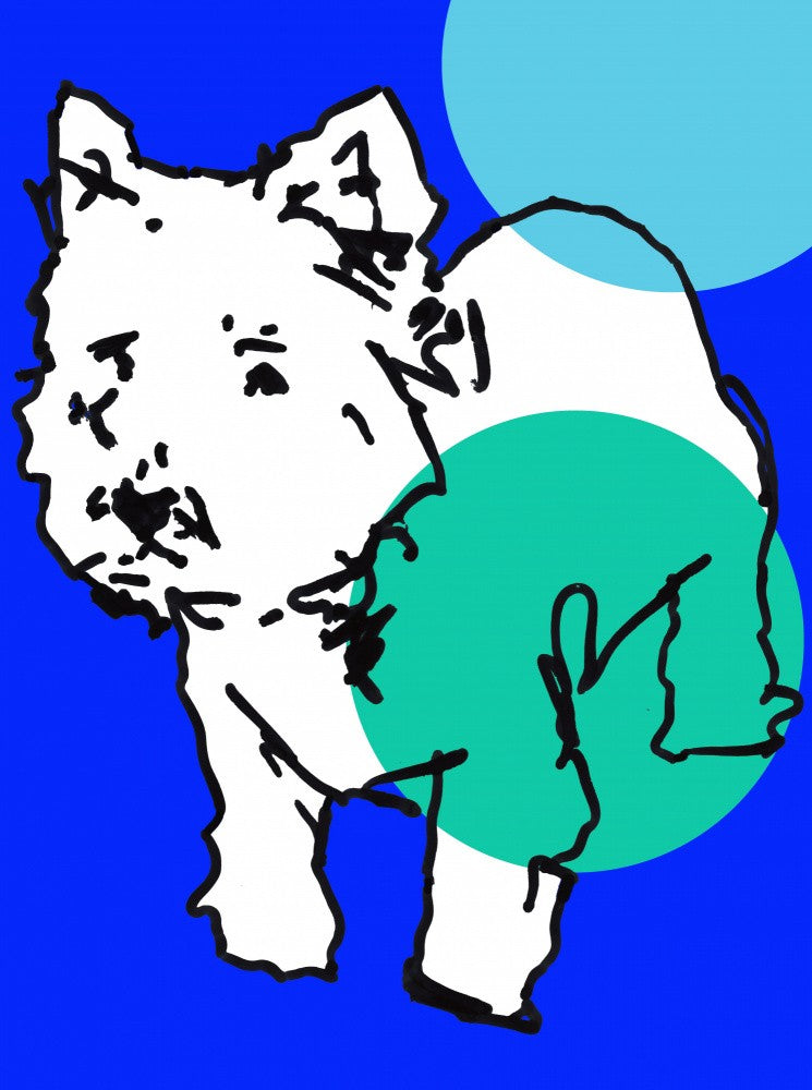 A Very Modern Westie Dots 3