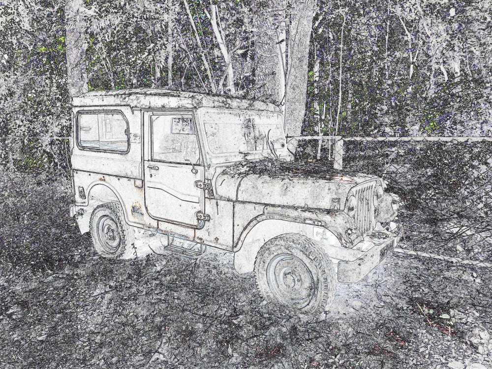 Rustikaler Jeep-Traum