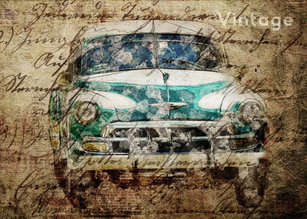 carte postale oldies car