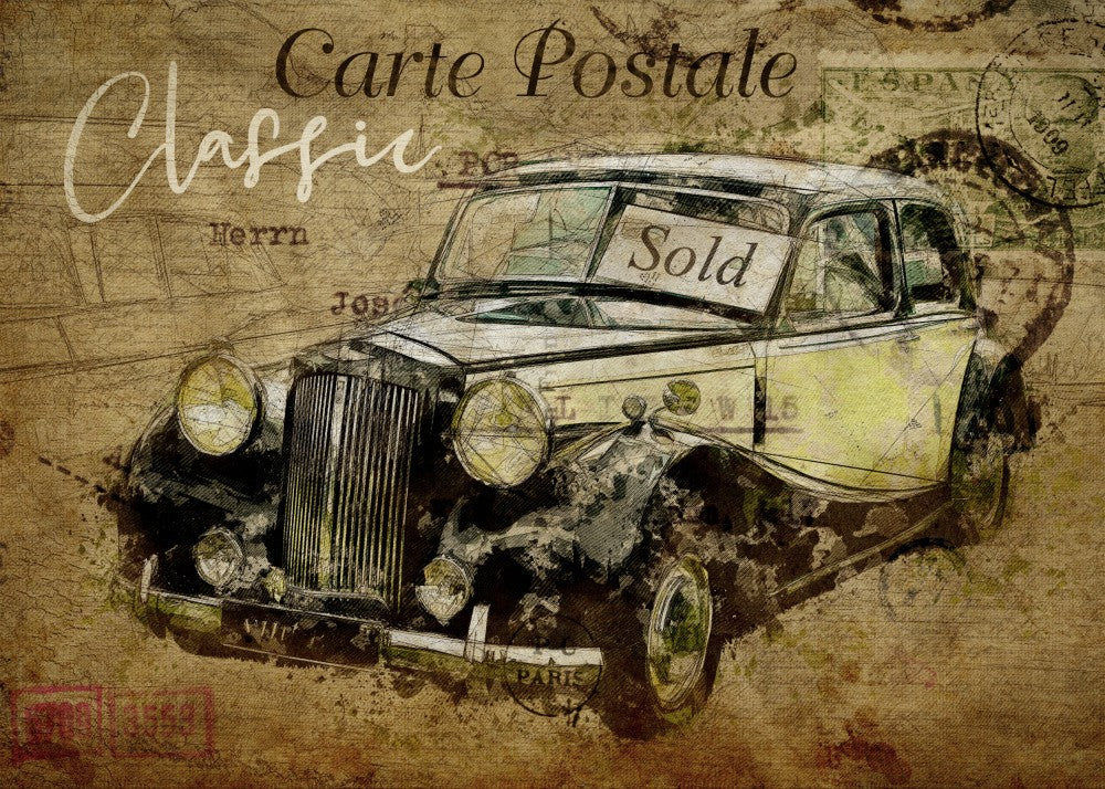 Postkarte Oldtimer