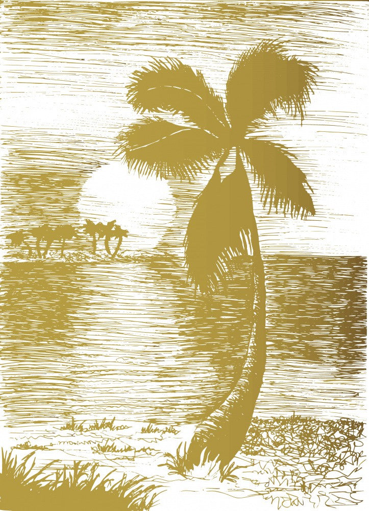 Golden Sunset Oasis
