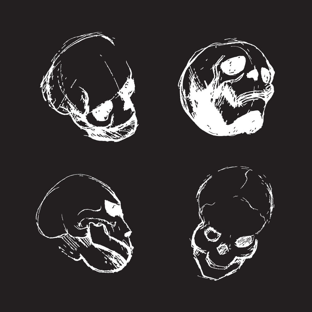 Abstract Skull Drawings