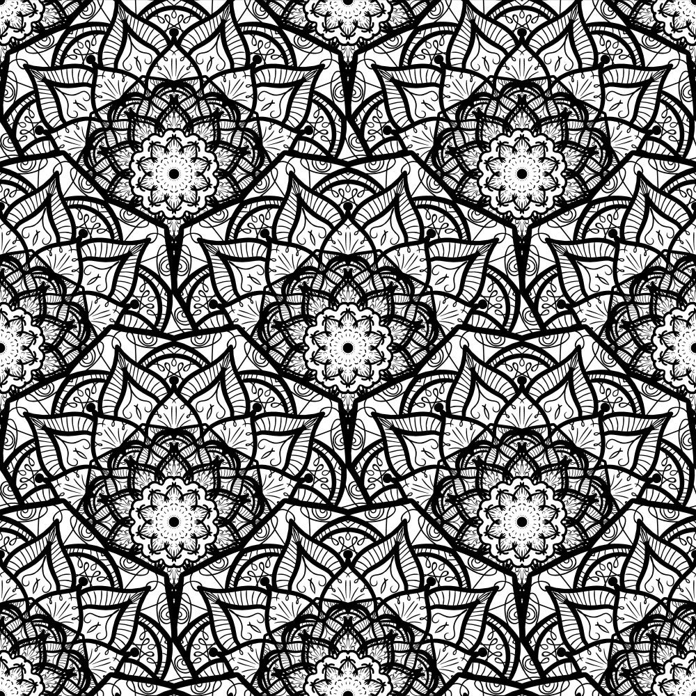 Abstract Mandala Line Art