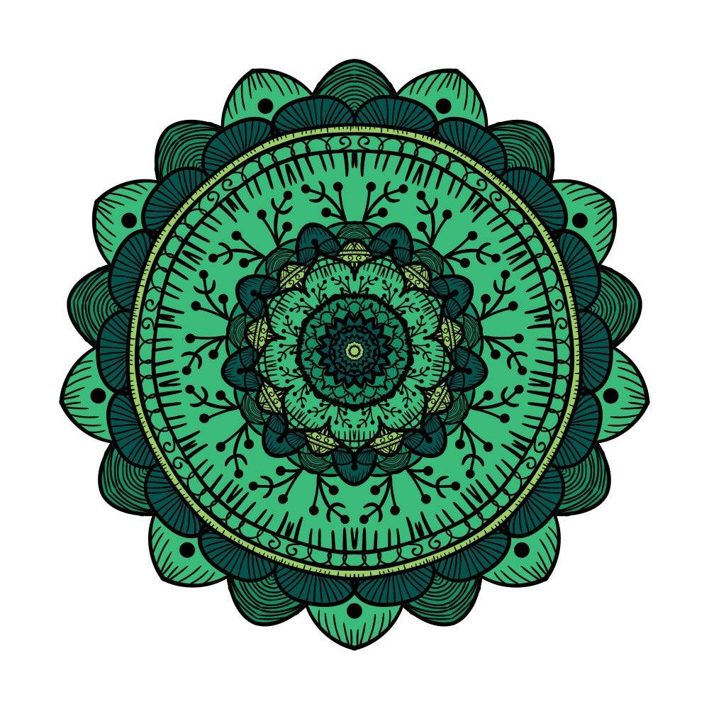Abstract Mandala Line Art