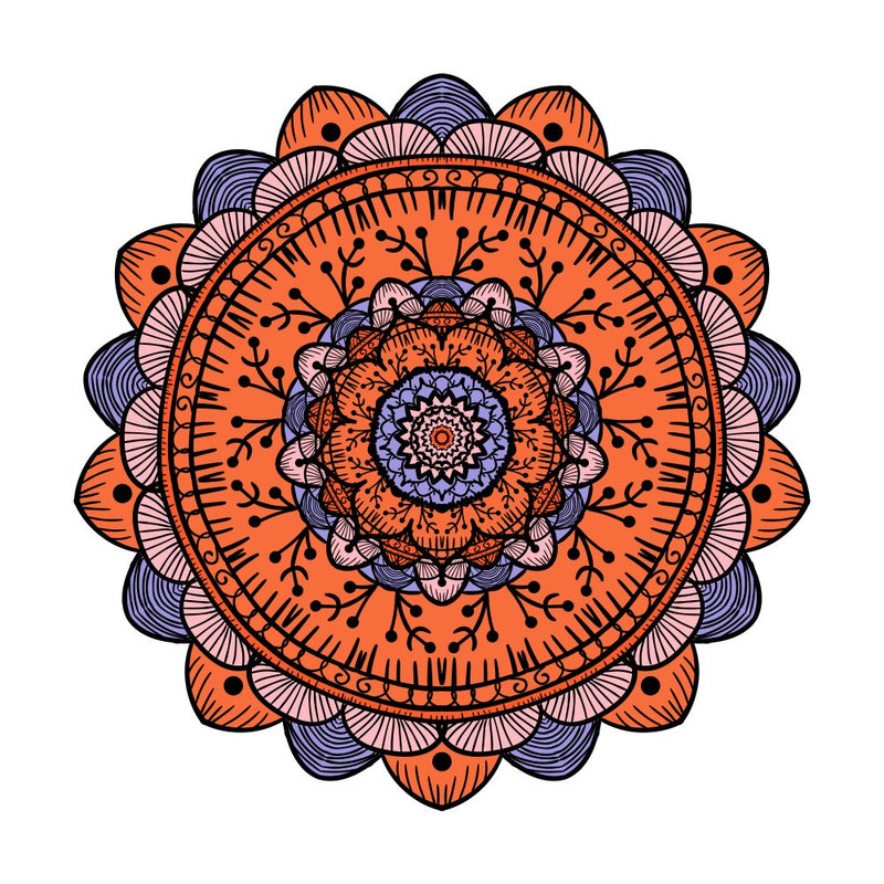 Abstract Mandala Line Art