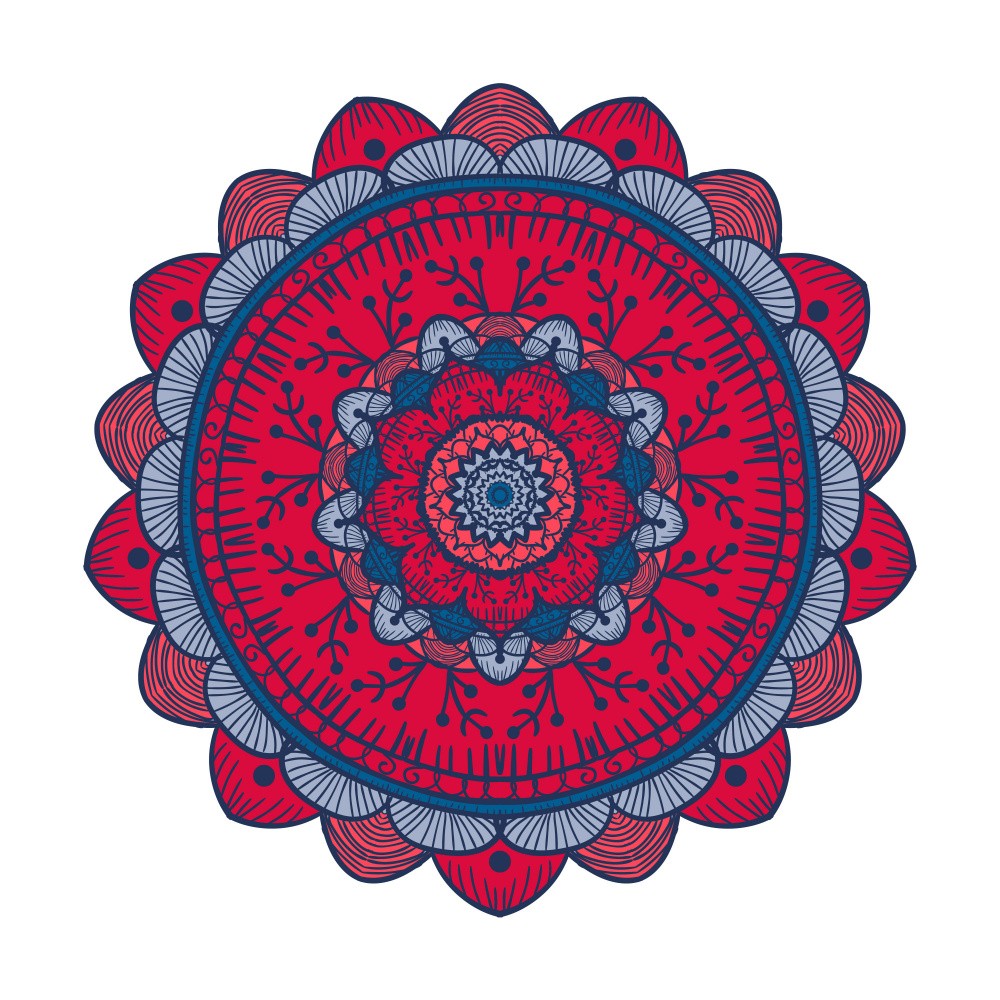 Abstract Mandala Line Art