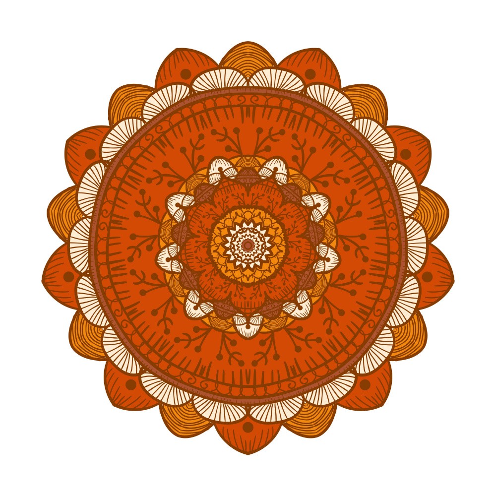 Burnt Orange Mandala