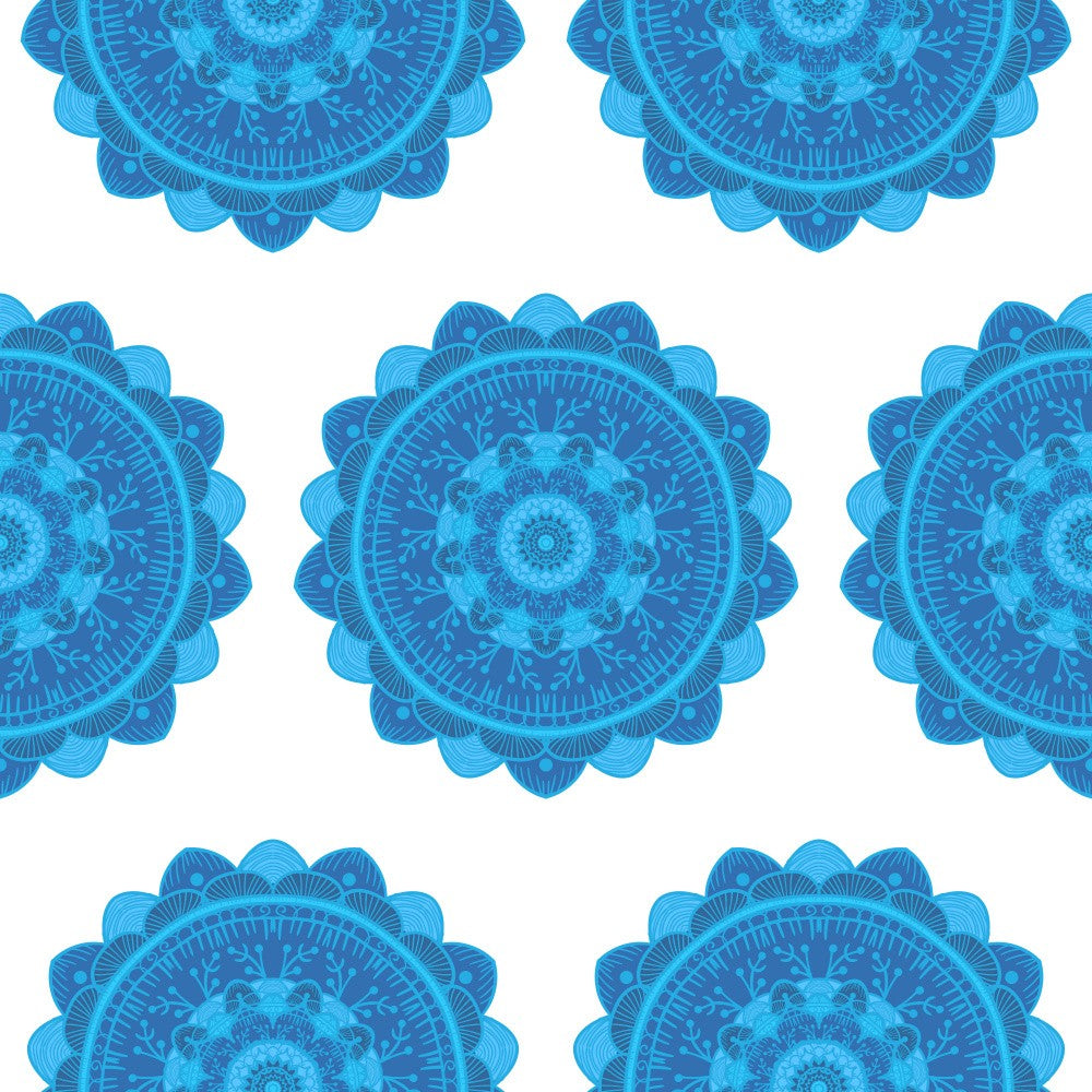 Blue Mandala Patterns