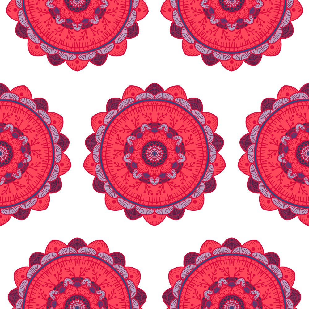 Abstract Mandala Line Art