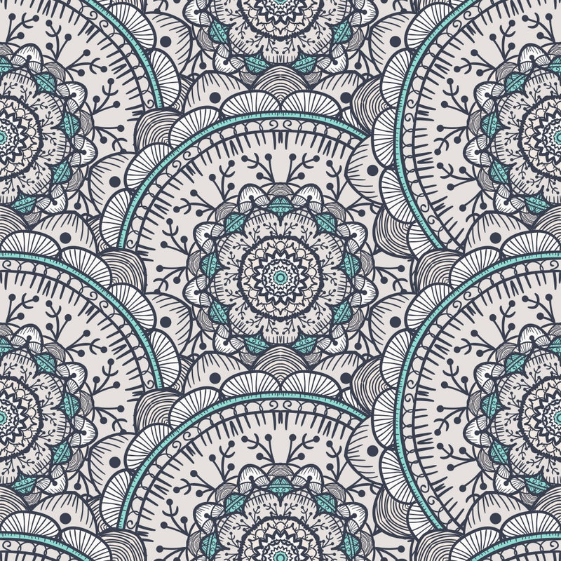 Abstract Mandala Line Art