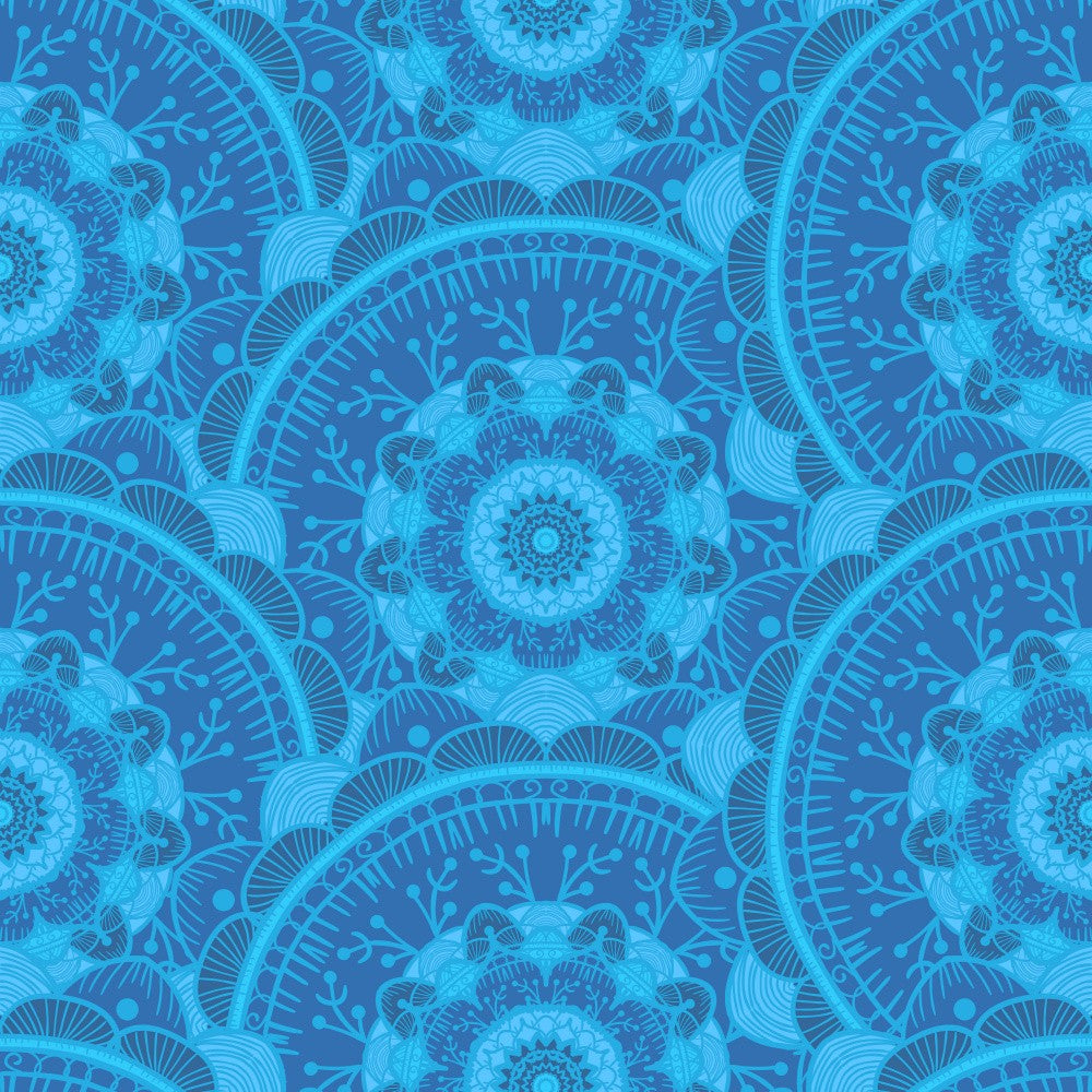 Azure Mandala Flow