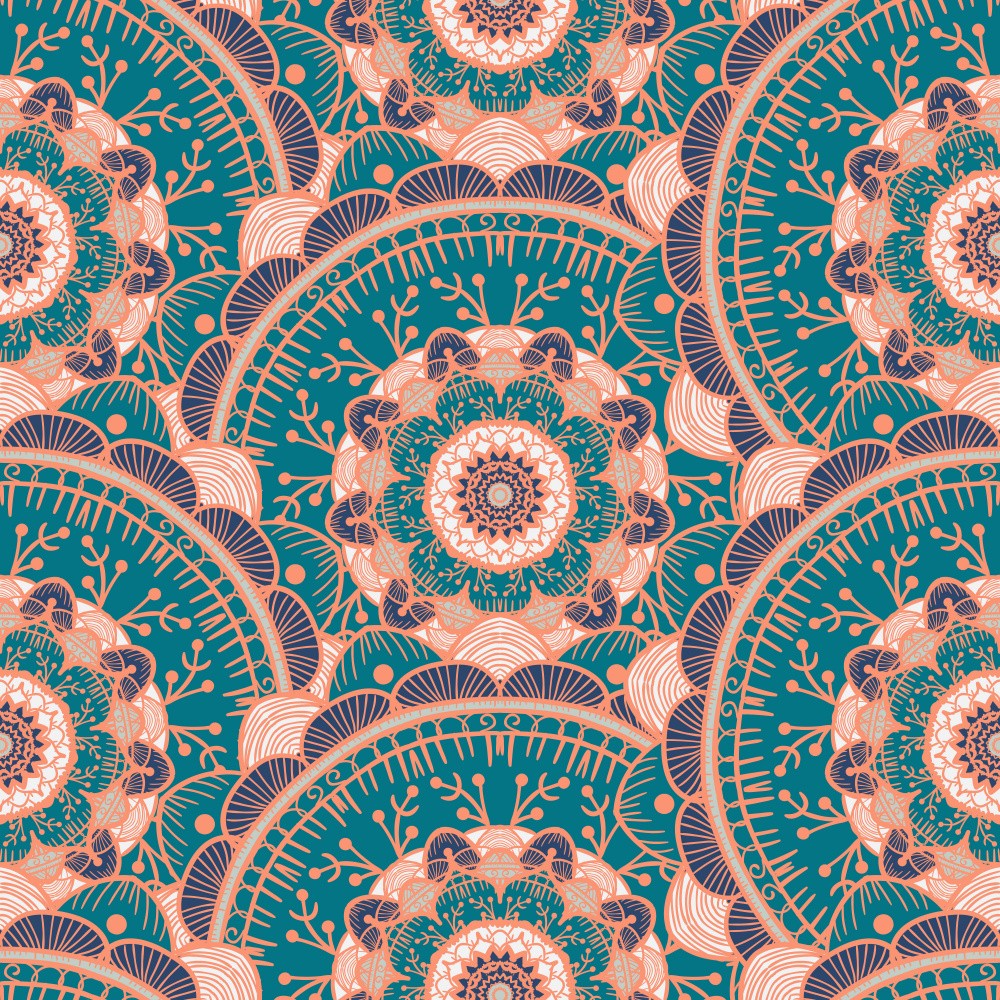 Abstract Mandala Line Art