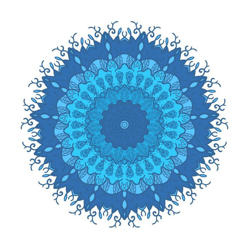 Blaue Mandala-Harmonie