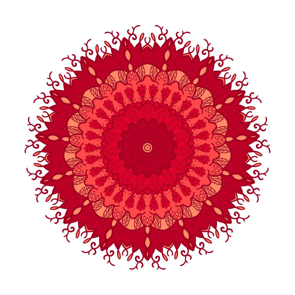 Fiery Mandala Bloom