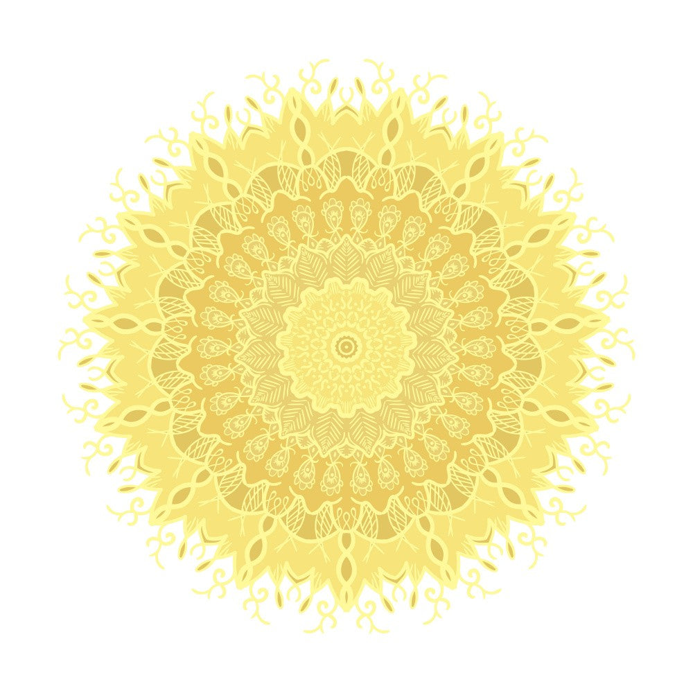Golden Sunburst Mandala