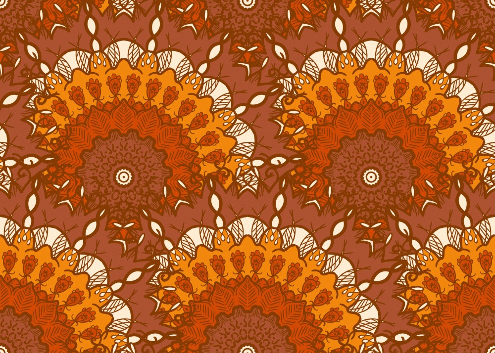 Abstract Mandala Line Art