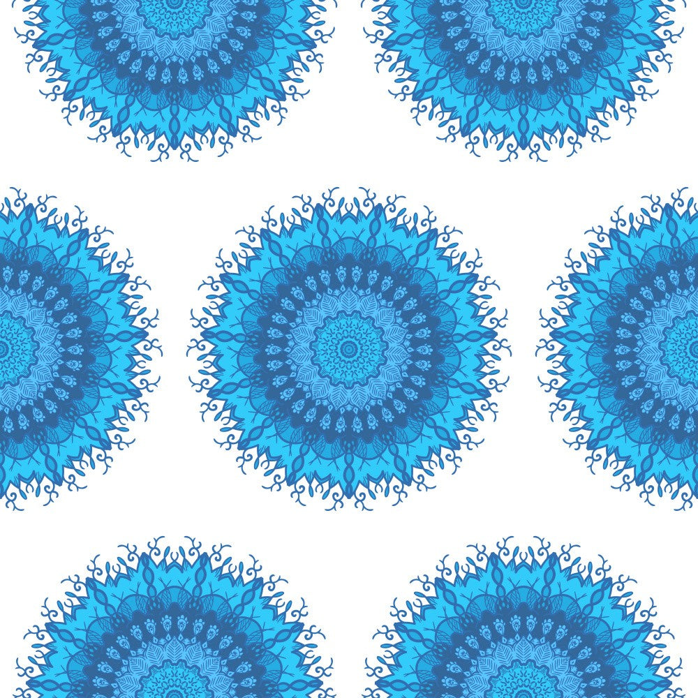 Azure Mandala Bloom