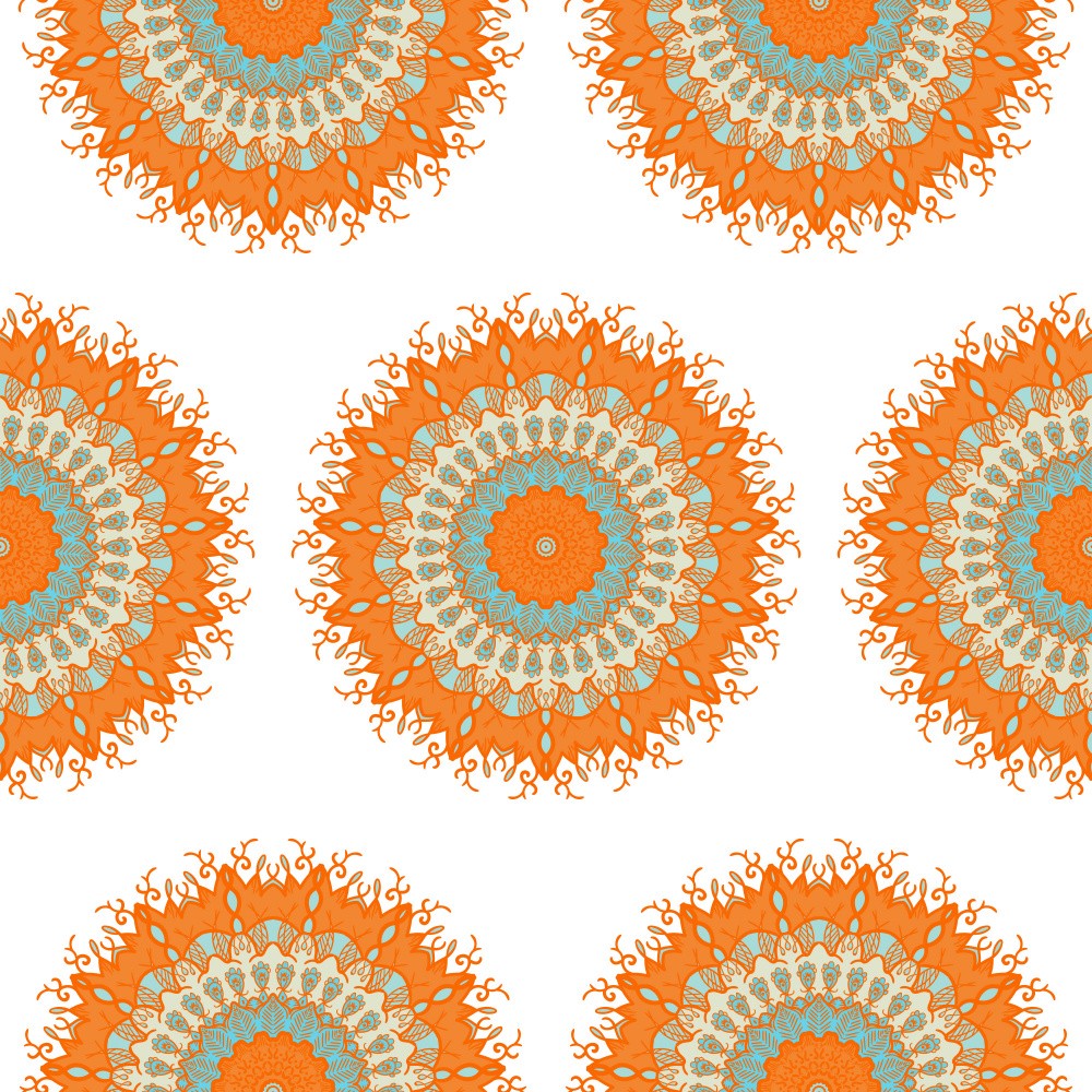 Abstract Mandala Line Art