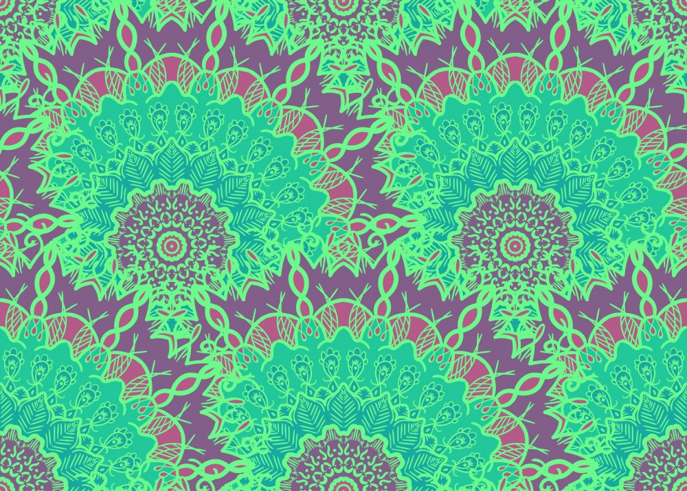 Abstract Mandala Line Art