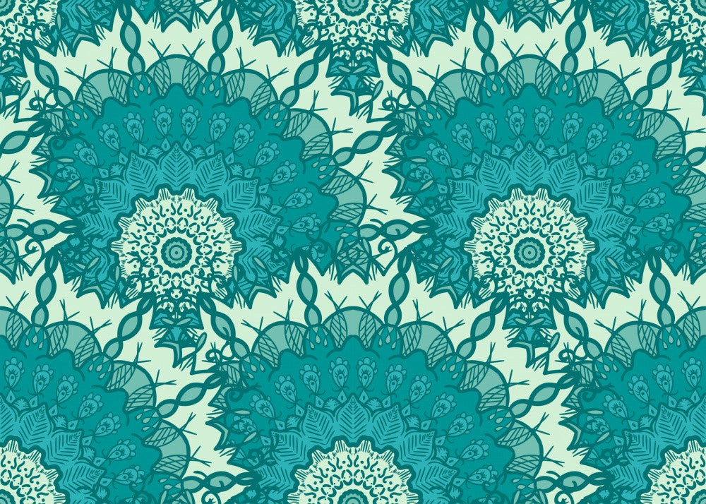 Vibrant Mandala Wildflowers
