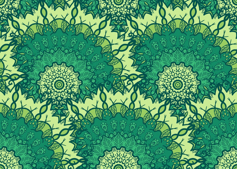 Abstract Mandala Line Art