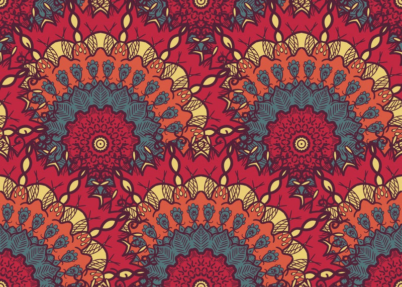 Abstract Mandala Line Art