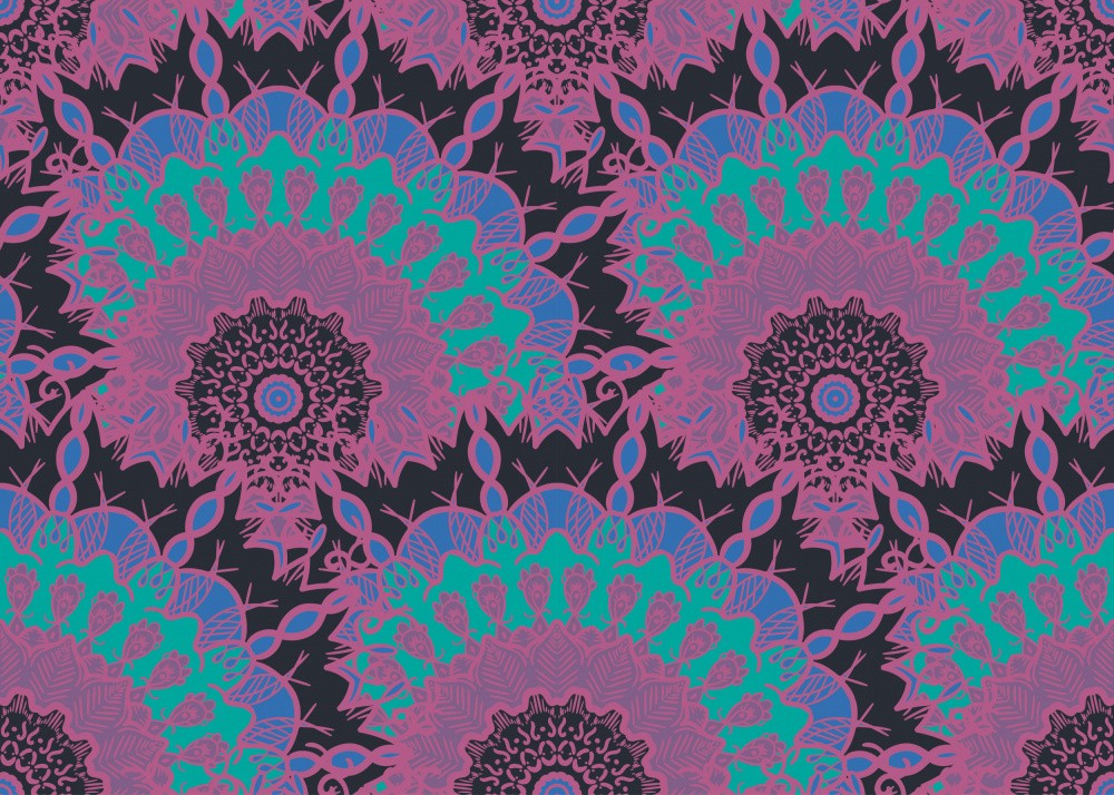 Abstract Mandala Line Art