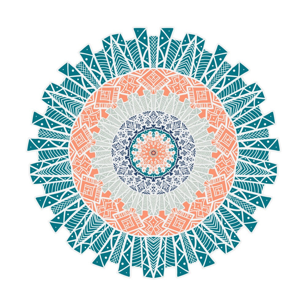 Vibrant Geometric Mandala Design