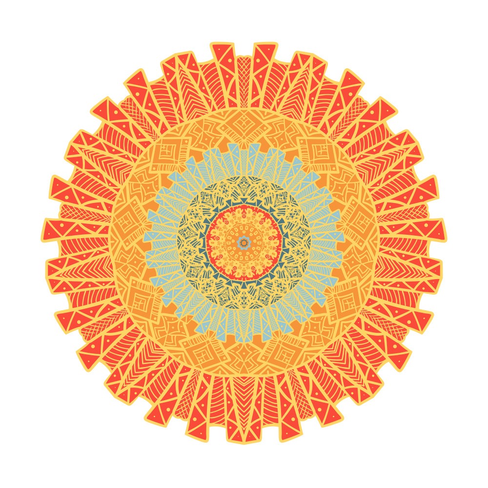 Vibrant Mandala Bloom
