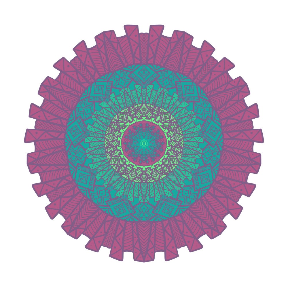 Colorful Mandala Wheel