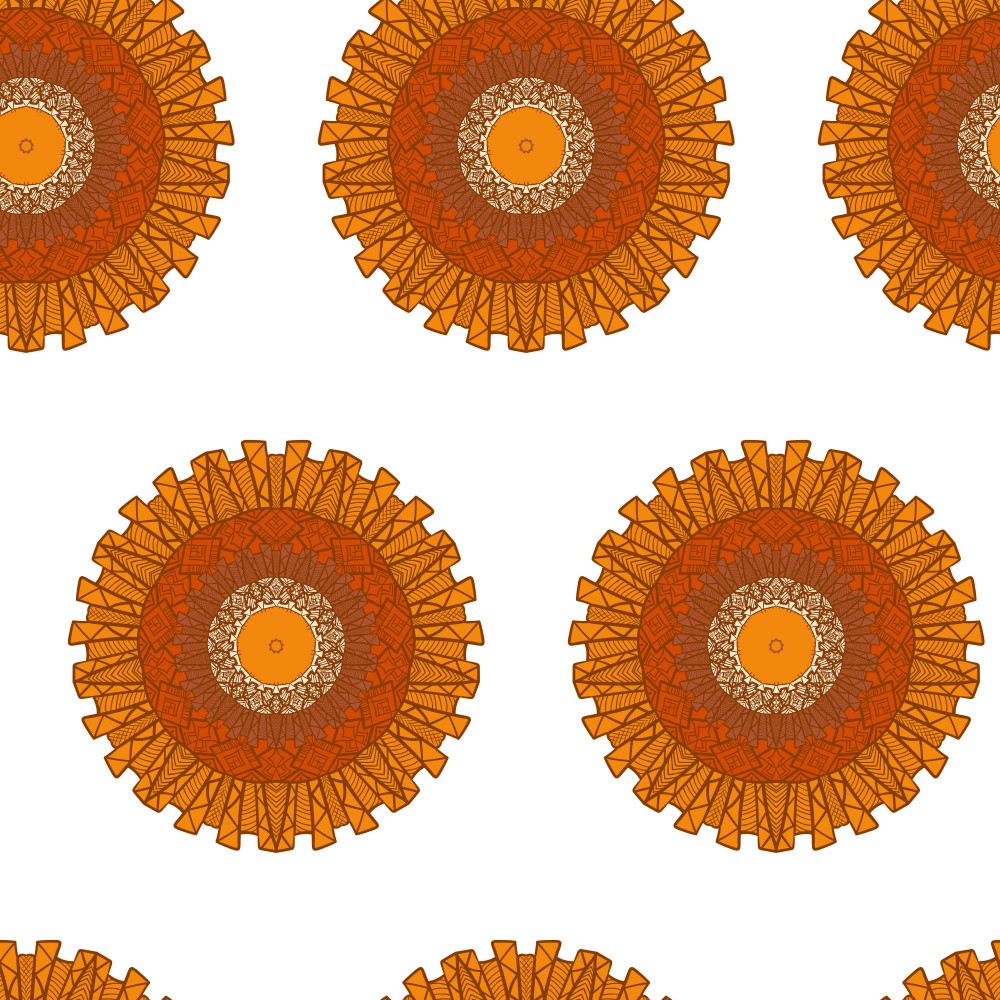 Abstract Mandala Line Art