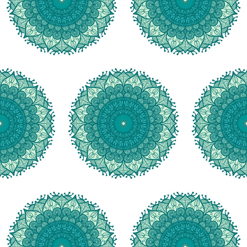 Symmetrical Floral Mandala Art