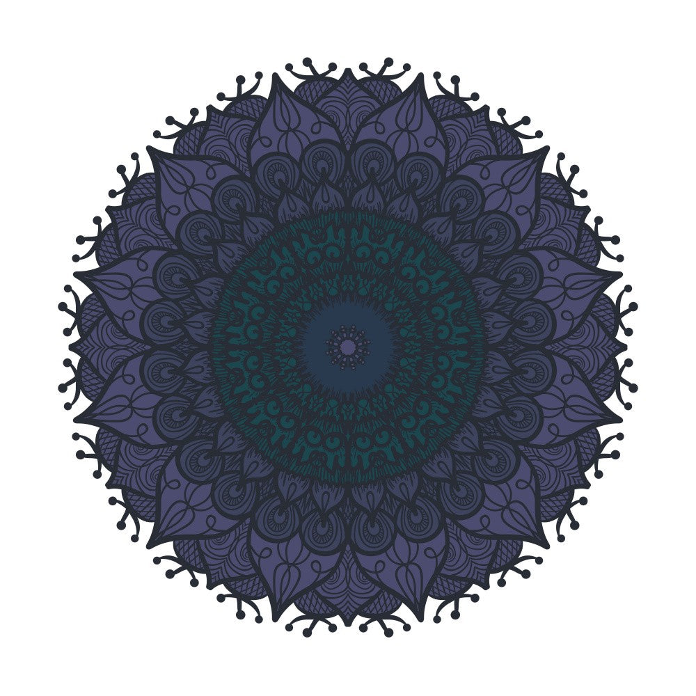 Floral Mandala Line Art