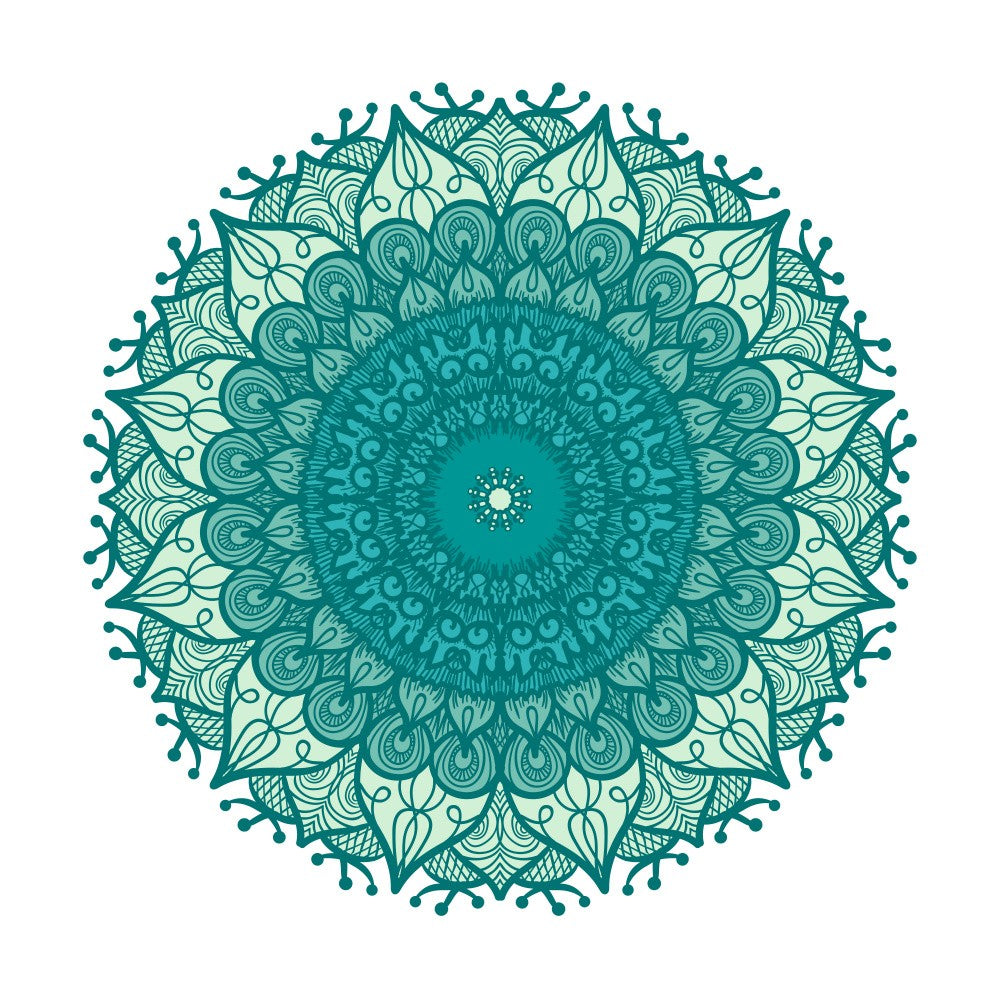 Floral Mandala Line Art