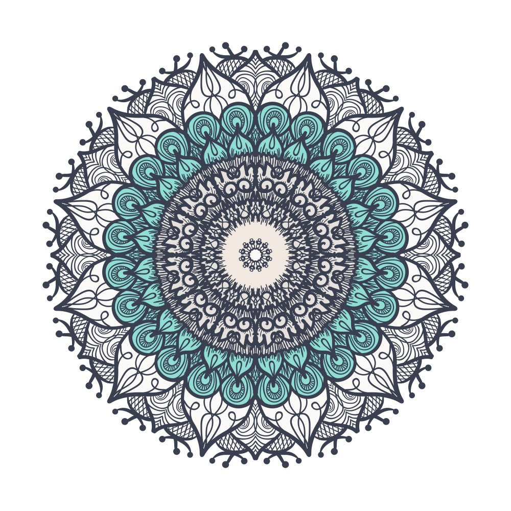 Floral Mandala Line Art