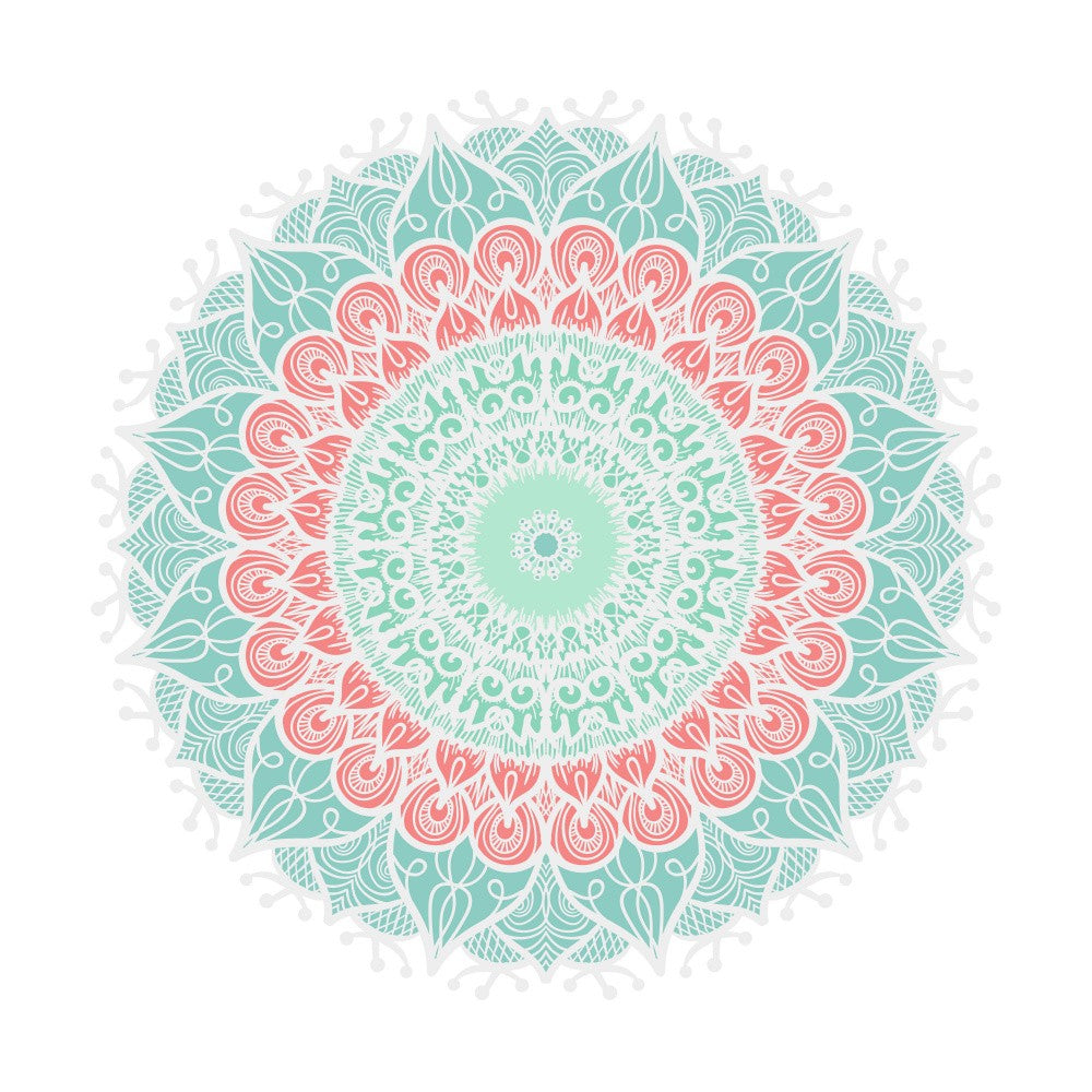 Floral Mandala Line Art