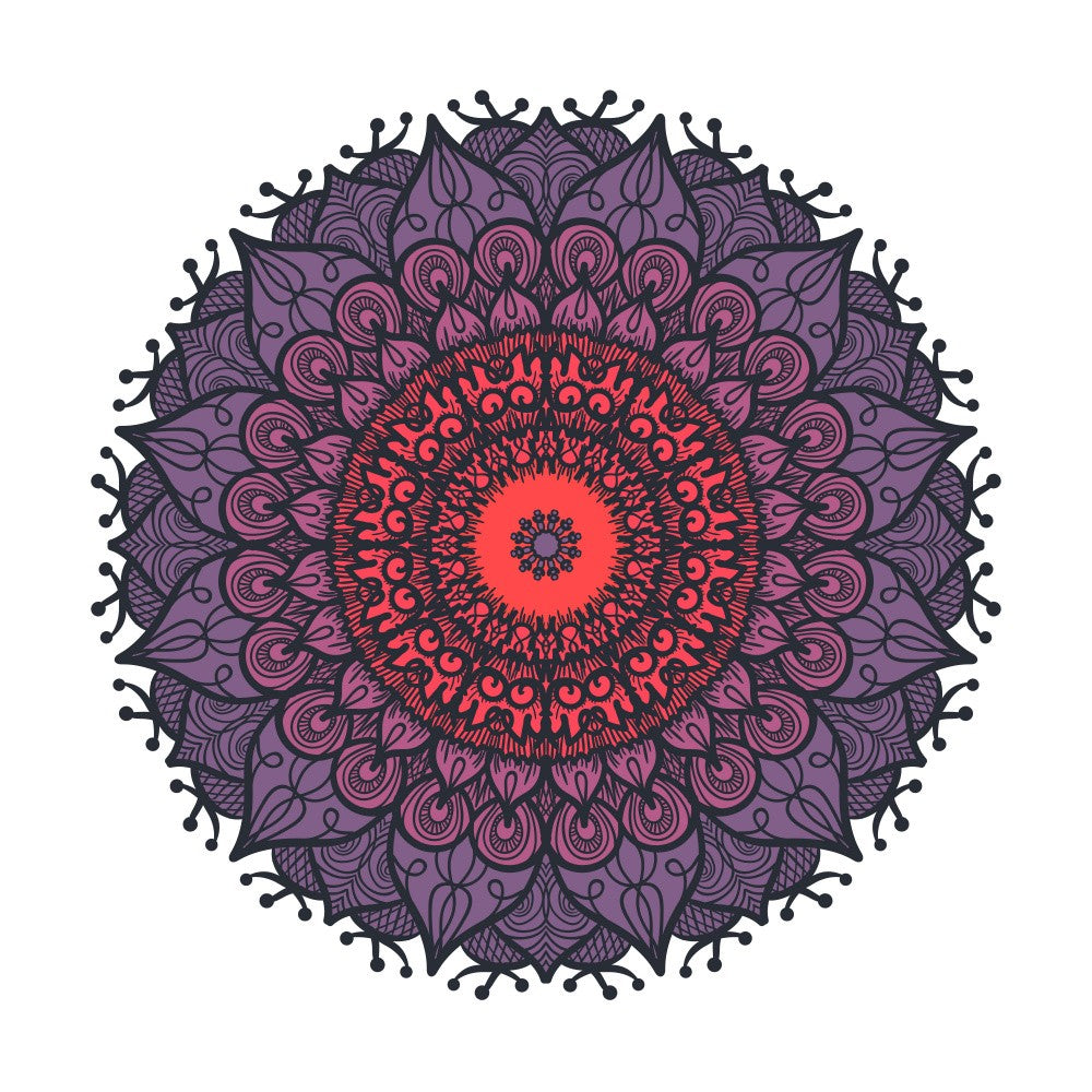 Floral Mandala Line Art